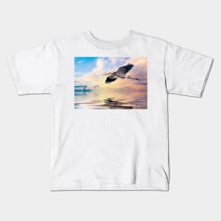 Gulf Sunset Reflections Kids T-Shirt